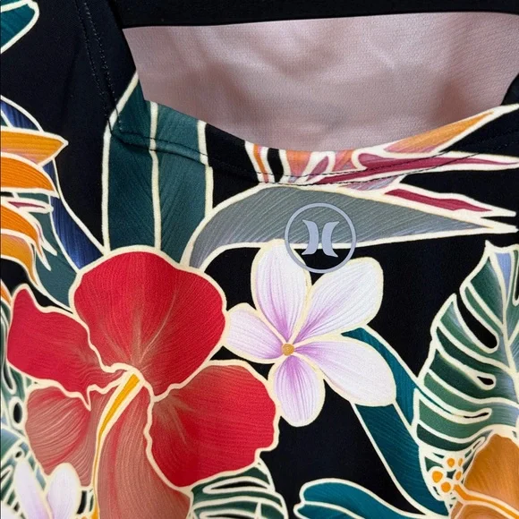 NWOT Hurley Tropical Floral One-Piece Swimsuit - Picture 5 of 10